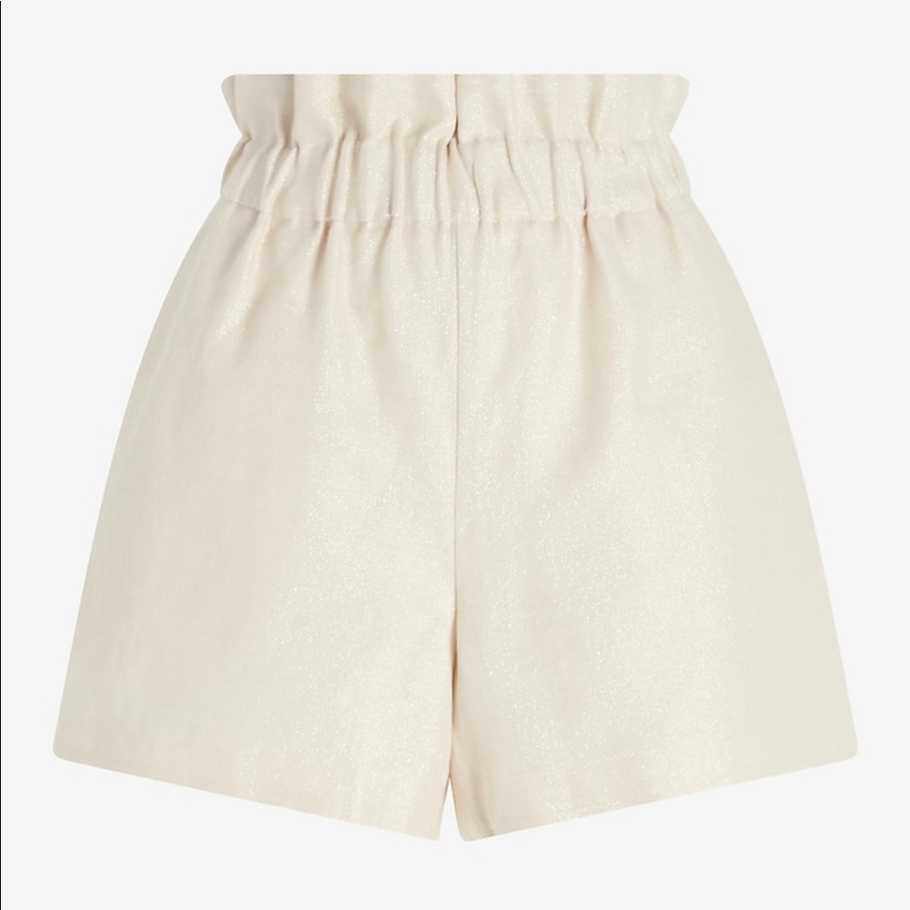 EXPRESS Linen Metallic Shorts - Picture 6 of 6